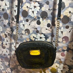 Michael Kors Black and Gold Crossbody Bag